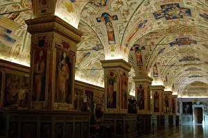 Illumination: Vatican Library. Interior. Vatican City
