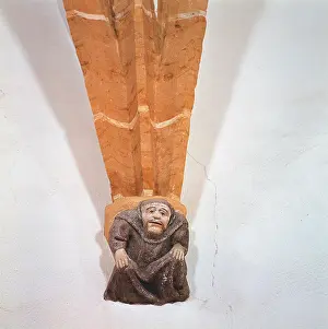 Oberpfalz: Vault capstone in the shape of a friar