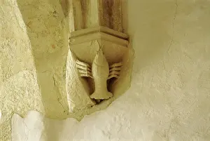 Sopron: Vault console of the chapter house of Sopron