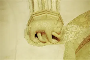 Sopron: Vault console of the chapter house of Sopron