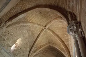Apulia: Vaulted ceiling, Castel del Monte, Andria, Puglia, Italy