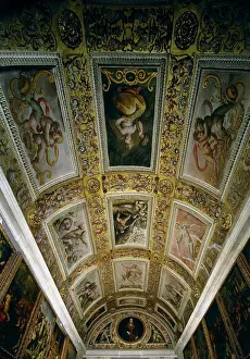 Studiolo: Vaulted ceiling of Francesco I's