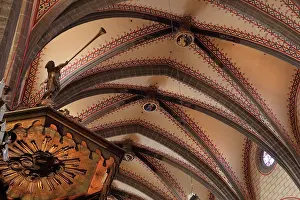 Majorcan: Vaulted ceiling, Perpignan Cathedral, Pyrenees-Orientales