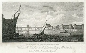 1816: Vauxhall Bridge and Penitentiary, Millbank