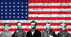 Ulysses: Vector image featuring the top Union Generals
