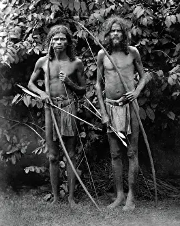 Veddahs (wild men) of Ceylon (Sri Lanka)
