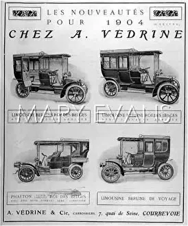 Limousines: VEDRINE MODELS 1904