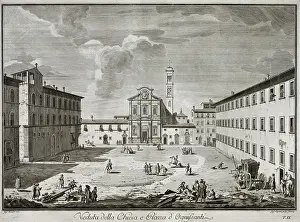 Chiesa: Veduta della Chiesa e Piazza d'Ognissanti
