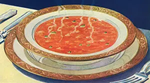Rimmed: Vegetable Soup