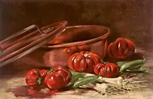 Peas: Vegetables with a Copper Pot