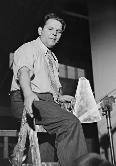 Harlan: Veit Harlan with a megaphone, 1938