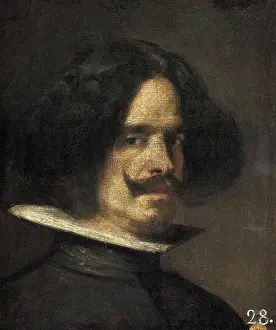 Sevillian: VELAZQUEZ, Diego Rodriguez de Silva, self-portrait (detail)