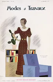 Ruffled: VELVET DRESS 1933