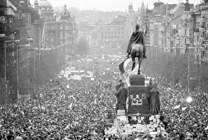 St Wenceslas: Velvet Revolution - Demonstrations in Prague