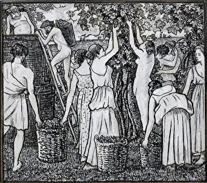 Compositional: Vendange: Compositional Study for an Illustration, Pissarro