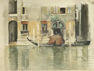 Witsen: Venetian Gondola in Front of a House