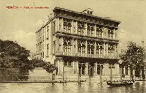 Gondolier: Venice, Italy - Palazzo Vendramin