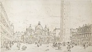 Guardi: Venice: The Piazza looking towards S. Marco
