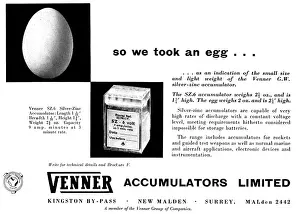 Venner: Venner Accumulators - Silver-Zinc Accumulators