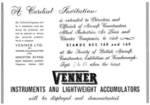 Accumulators: Venner Instruments & Accumulators 1953