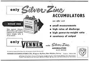 Venner: Venner Silver Zinc Accumulators