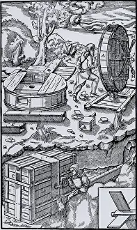 Similar: Mine ventilation. (Basle, 1556). Woodcut