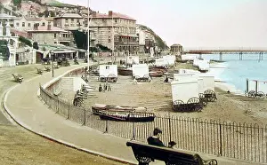 Ventnor: Ventnor Promenade and beach, Isle of Wight