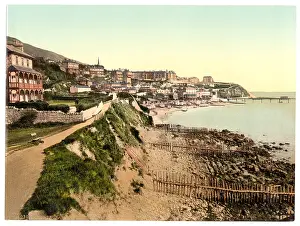 Ventnor: Ventnor, from West Cliff, Isle of Wight, England