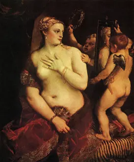 Cupids: Venus with a Mirror, by Titian