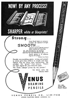 Draughtsmen: Venus Pencils For Draughtsmen 1952