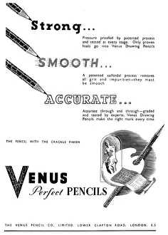 Draughtsmen: Venus Pencils For Draughtsmen