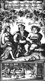 1687: Venus, Podagra and Bacchus, 1687