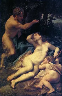 Dense: Venus, Satyr and Cupid, by Correggio