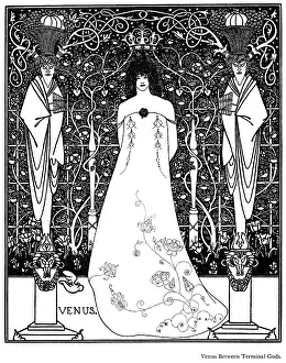 Beardsley: Venus between terminal gods by Aubrey Beardsley