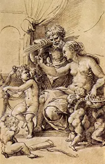 Putto: Venus, Vulcan, Cupid and five putti, by Raphael
