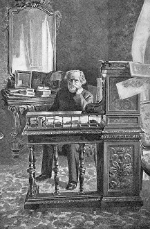 Verdi in his study