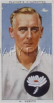 Verity: VERITY/CRICKETER 1938