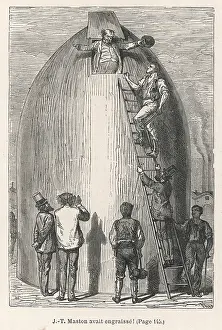 Lune: Verne: Illustration from From the Earth to the Moon