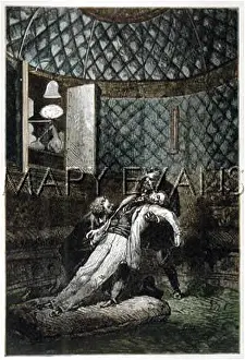 Autour: Verne: Illustration from Around the Moon(Autour de la Lune)