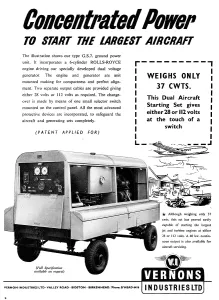 Vernons: Vernons Industries GS7 Ground Power Units GPU & Generators