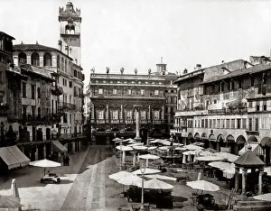 Veron: Veron, Piazza d'Erba Italy circa 1880s