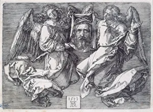 Chisel: Veronique held by two angels