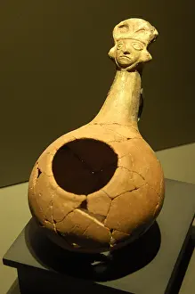 Mochica: Vessel for liquid offerings (3rd c. AD). Moche