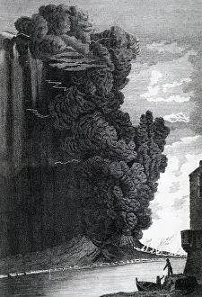 1794: Vesuvius erupting on 18 June 1794
