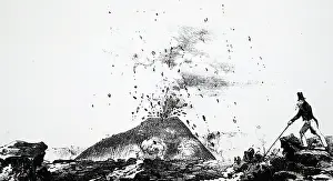 Viewed: Vesuvius. Small cone viewed from the south east