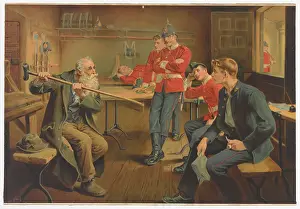 Guardroom: The Veteran - Chromolithograph