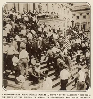 Congressmen: VETERANS RIOT AT WASHINGTON:ON THE STEPS OF CONGRESS