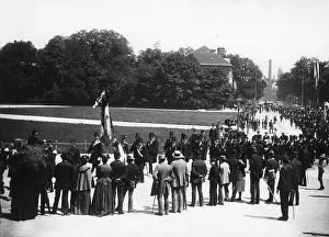 Theatiner: Veterany procession in Munich, 1895