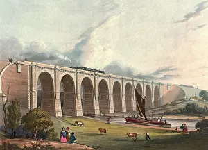 Sankey: Viaduct across the Sankey valley (for the LMR)
