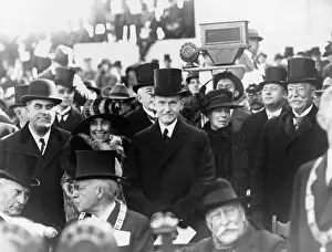 Fraternal: Vice President Calvin Coolidge laying the ?